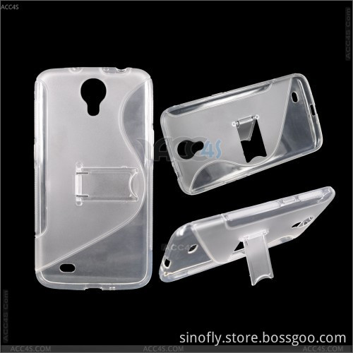 Protective TPU Skin Case Cover with Kickstand for Samsung Galaxy I9200 (P-SAMI9200TPUPC001)